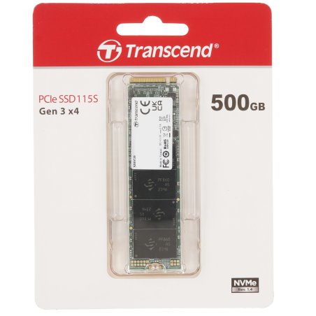 Накопитель SSD Transcend PCI-E 3.0 x4 500Gb TS500GMTE115S 115S M.2 2280 0.2 DWPD