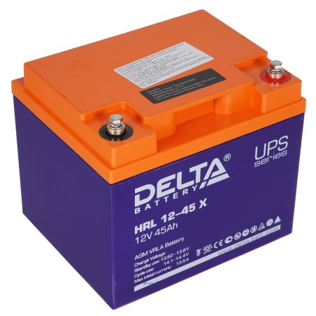 Батарея Delta HRL 12-45 X (45А\ч, 12В) свинцово-кислотный аккумулятор
