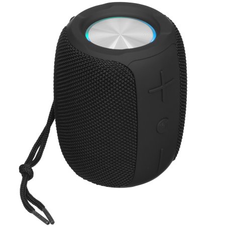 Колонка беспроводная QUMO BatteryBeats BT5.0 5Вт IP64 FM SD USB AUX подсветка 1500мА·ч черный