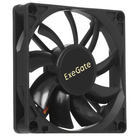 Вентилятор для корпуса ExeGate ExtraSilent ES08015B3P черный, 80 мм, 1700 об/мин, 17 дБ, 3 pin