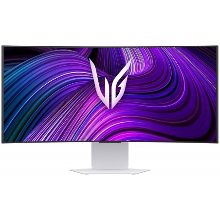 Монитор 39" LG UltraGear 39GX90SA-W OLED 3440x1440, 240 Гц, 0.03 мс, 21:9, 1300 кд/м² (пиковая), 2×HDMI 2.1, DP 1.4, USB-C (65 Вт PD), 3.5 Jack, динамики (2×7 Вт), DisplayHDR True Black 400, FreeSync Premium, G-Sync Compatible, изогнутый (800R), белый
