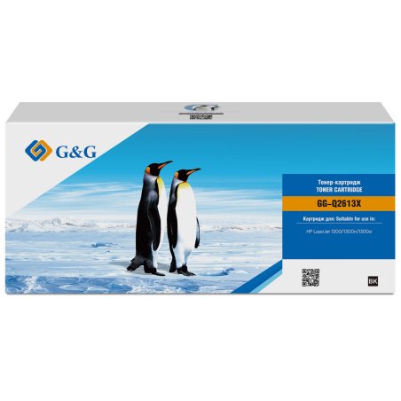 Картридж лазерный G&G GG-Q2613X черный (4000стр.) для HP LJ 1300/1300N/1000/1005/1200