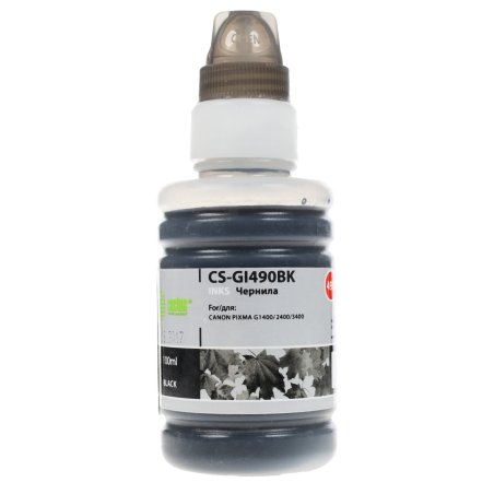 Чернила Cactus CS-GI490BK черный 100мл для Canon Pixma G1400/G2400/G3400