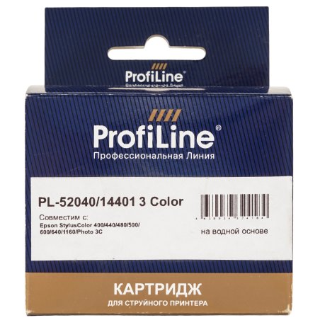 Картридж струйный ProfiLine PL-52040/14401 для принтеров Epson StylusColor 400/440/480/500/600/640/1160/Photo 3C водн