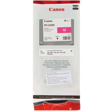 Картридж струйный Canon PFI-320 M 2892C001 пурпурный (300мл) для Canon Canon imagePROGRAF TM-200/205