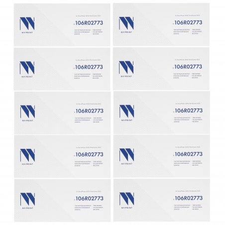 Картридж NVP совместимый NV-106R02773-SET10 для Xerox Phaser 3020/WorkCentre 3025 (1500k) (10 шт)