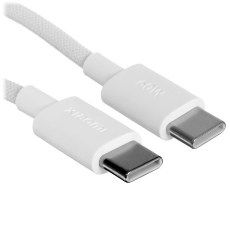 Кабель Xiaomi 3A Braided USB-C to USB-C Cable 1m белый