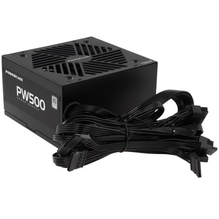 Блок питания Powercase PW500 (80 Plus, ATX 2.31, 500W, APFC, DC-DC, 120мм Fan) / PS-500W-DC