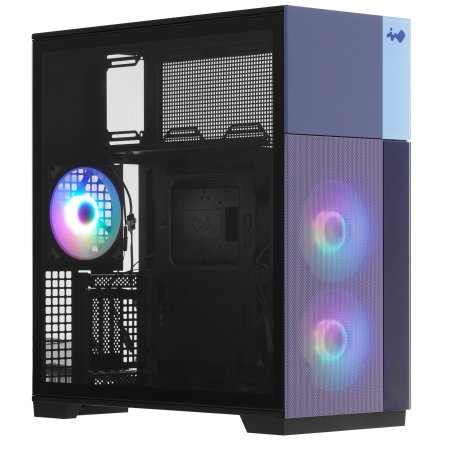 Компьютерный корпус InWin POWERMAN ES726BK USB 3.0 (Mini Tower, mATX, 450W PM-450ATX, USBx2, USB 3.0x2 + Audio, черный) <6120259>