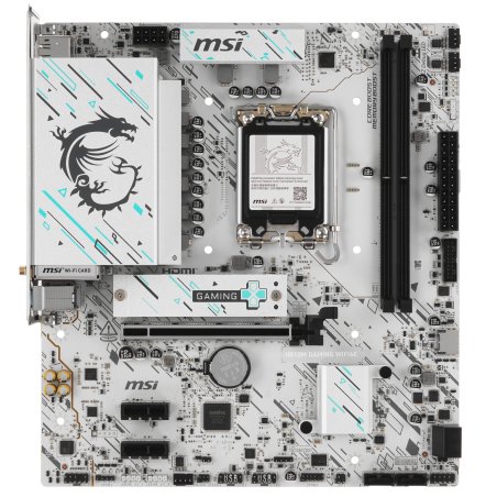 Материнская плата MSI H810M GAMING WIFI6E, LGA1851, Intel H810, 2xDDR5, 4xSATA, 1xM.2, 1xPCIe 5.0 x16, 2xPCIe 3.0 x1, 1xDP, 1xHDMI, 1x5Gb LAN, Wi-Fi 6E, Bluetooth 5.3, 1xUSB-C 20Gbps, 2xUSB-A 5Gbps, 4xUSB-A 2.0, 3x3.5 мм, 7.1, mATX