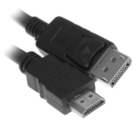 Кабель Cablexpert DisplayPort->HDMI, 7.5м, 20M/19M, черный, экран, пакет