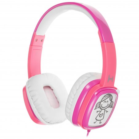 Проводные наушники Harper KIDS HN-302 оранжевый/синий, накладные, проводной