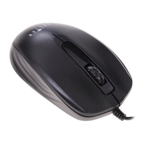 Мышь проводная Oklick 115S черный/красный, 1200 dpi, USB, кнопки - 3