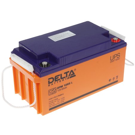 Батарея Delta DTM 1265 L (65 А\ч, 12В) свинцово- кислотный аккумулятор