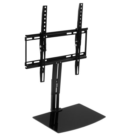 Напольная стойка с кронштейном для телевизора Rexant 32"-55" дюймов с дополнительной полкой для медиаоборудования серия Profi