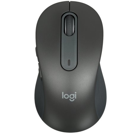 Мышь беспроводная Logitech Signature M650 L графитовый, 4000 dpi, радиоканал, Bluetooth, USB, кнопки - 5