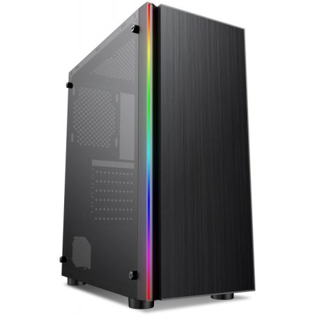 Компьютерный корпус AeroCool / Formula CL-3302B RGb черный без БП ATX 2xUSB 2.0 1xUSB 3.0 audio bott PSU