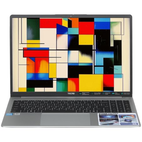 Ноутбук Tecno MegaBook K16SAA серебристый Core i5 13420H 16Gb SSD 512Gb Intel UHD Graphics 16" IPS WUXGA (1920x1200) Windows 11 Home WiFi BT Cam 6060mAh (71003300436)