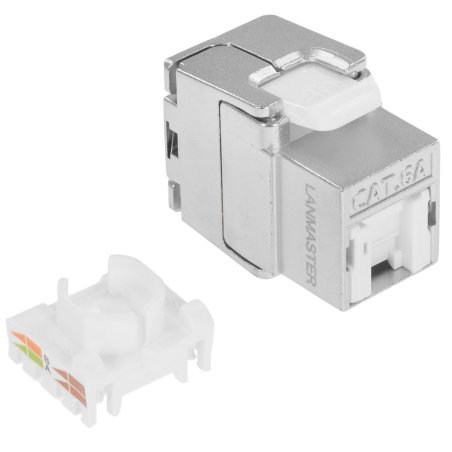 Модуль Keystone, RJ45, кат.6A, STP, 180 градусов
