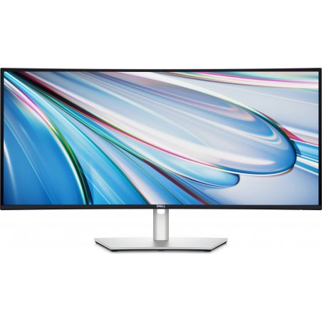 Монитор 34" Dell UltraSharp U3425WE IPS 3440x1440, 120 Гц, 4 мс, 21:9, 300 кд/м², HDMI 2.1, DP 1.4, Thunderbolt 4, 3xUSB-C, USB Hub (5x USB 3.0), Ethernet, 3.5 мм, динамики (2x5 Вт), изогнутый, черный и серебристый
