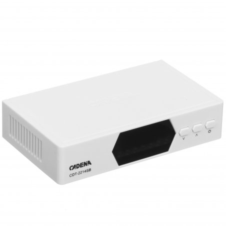 Приставка для цифрового ТВ Cadena CDT-2214SB белый, DVB-T2, DVB-T, HDMI, USB 2.0