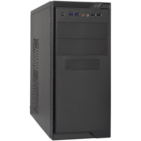 Компьютерный корпус Minitower ExeGate MA-372UX Black, mATX <UN600, 120мм> 2*USB+2*USB3.0, Audio