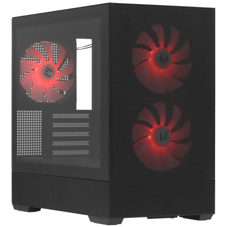 Компьютерный корпус ZALMAN P30 V2, MATX, черный, WINDOW, 2x3.5", 3x2.5", 1xUSB TYPE-C, 1xUSB 3.0, SIDE 2x120мм ARGb, REAR 1x120мм ARGb, VGA support