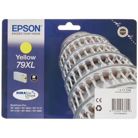 Картридж струйный Epson T7904 желтый повышенной емкости для WF-5110DW/WF-5620DWF