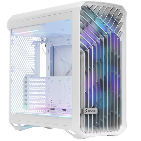 Компьютерный корпус без блока питания Fractal Design Torrent RGb TG Clear Tint, Full-Tower, 2x180мм + 3x140мм RGb, 2xUSB-A 3.2 + 1xUSB 3.2 Type-C E-ATX, SSI-CEB, SSI-EEB, ATX, mATX, mITX белый