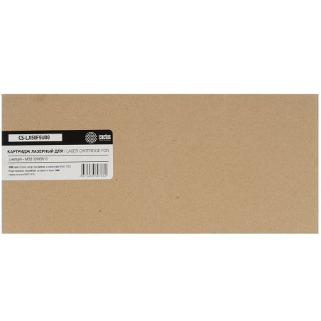 Картридж лазерный Cactus CS-LX50F5U00 (50F5U00) черный (20000 стр.) для Lexmark MS510/MS610
