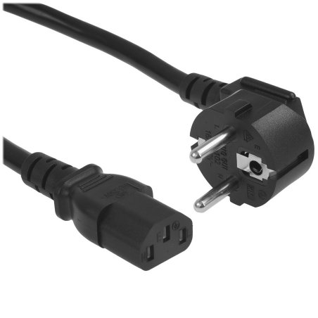 Кабель комп - розетка 220V EU (угловой) 3GX1,5мм2, 1,8m, медь, Telecom