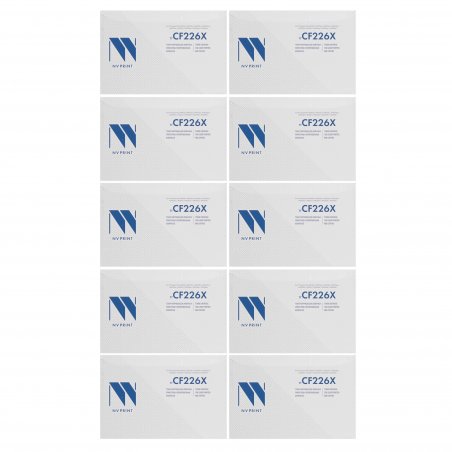 Картридж NVP совместимый NV-CF226X-SET10 для HP LaserJet Pro M402d/ M402dn/ M402dn/ M402dne/ M402dw/ M402n/ M426dw/ M426fdn/ M426fdw (9000k) (10 шт)