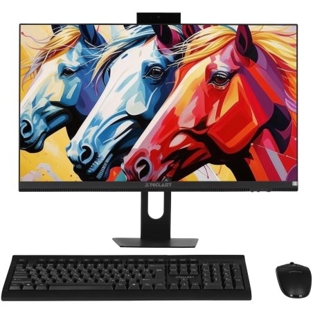 Моноблок Teclast T24 Air 23.8" Full HD i5 12600H (2.7) 16Gb SSD 512Gb Iris Xe Windows 11 Pro GbitEth WiFi BT 120W клавиатура мышь белый 1920x1080