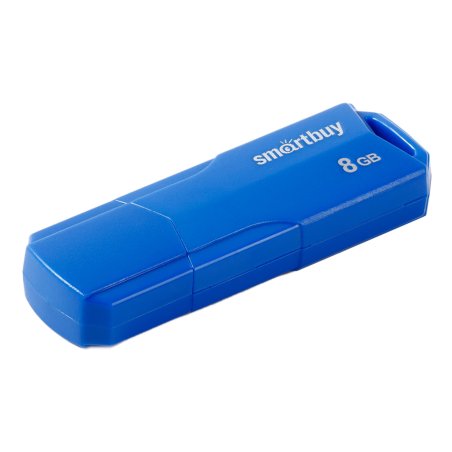 Флешка USB Smartbuy CLUE Blue (SB8GbCLU-BU), 8Gb, USB 2.0, R/W 25/10, синий
