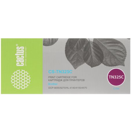 Картридж лазерный Cactus CS-TN325C голубой (3500 стр.) для Brother DCP 9055/9270; HL 4140/4150/4570
