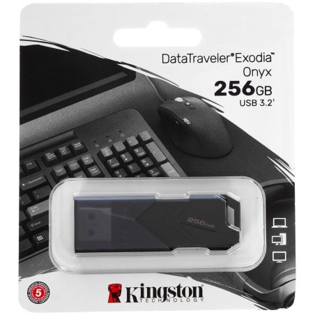 Флешка USB R/W R/W Kingston 256Gb DataTraveler Exodia Onyx DTXON/256Gb USB3.2 черный