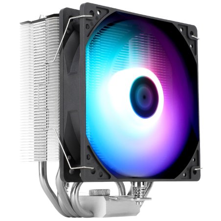 Кулер для процессора Thermalright Burst Assassin 120 SE черный/серебристый (4-pin PWM, 148мм, Al/Cu, 6x6мм, 1x120мм, 66.17CFM, 25.6dBA, 1550RPM, S: 1851/1700/1200/115X, AM5/AM4)