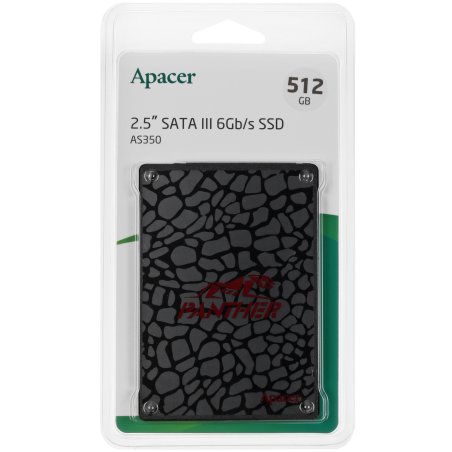 Накопитель SSD Apacer AS350 PANTHER, 512Gb, 2.5", SATA III, R/W 560/540