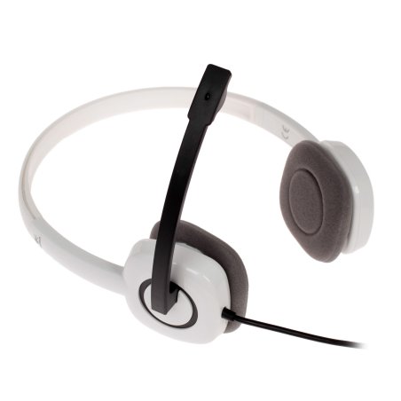 Наушники с микрофоном Logitech H150 белый/черный 1.8м накладные оголовье (981-000453)