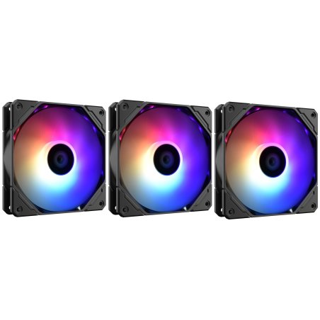 Вентилятор для корпуса ID-COOLING TF-12025-PRO-ARGb TRIO черный 120мм 1800rpm 35.2db 4-pin