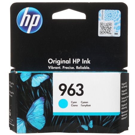 Картридж струйный HP 963 3JA23AE голубой (700 стр) для HP OfficeJet Pro 901x/902x