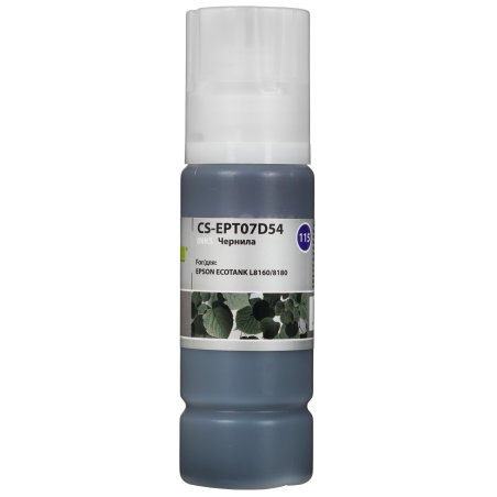 Чернила Cactus CS-EPT07D54 115G серый 70 мл для Epson ECOTANK L8160/8180