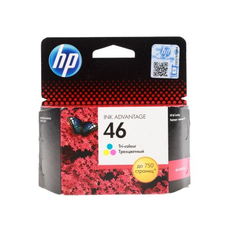 Картридж струйный HP 46 CZ638AE многоцветный для HP DJ Adv 2020hc/2520hc