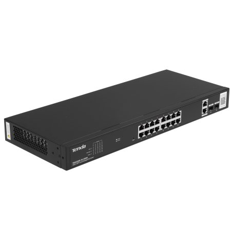 Коммутатор управляемый PoE Tenda TEG2220P-16-250W, 18 портов, 18x1 Gbит/с, SFP 2x1 Gbит/с, PoE 16x30Вт (до 230Вт)