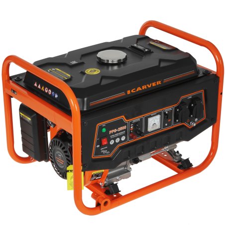 Электрогенератор бензиновый Carver PPG-2500, 2.3 кВт, 67 дБ, 40 кг