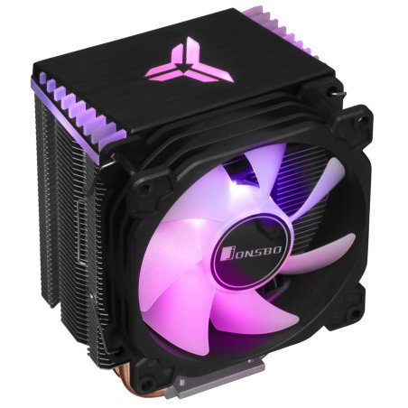 Кулер для процессора JONSBO CR-1400 ARGb (160W, 4-pin PWM, 126мм, Al/Cu, 4x6мм, ARGb, 1x92мм, 36.0CFM, 30.5dBA, 2300RPM, S: 1700/1200/115X, AM4/AM5 черный)