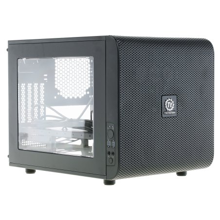 Компьютерный корпус Thermaltake Case Tt Core V21 CA-1D5-00S1WN-00 mATX/ win/ черный/ USB 3.0/ no PSU