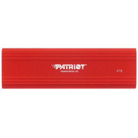 Внешний SSD Patriot Transporter Lite, 4TB, USB 3.2 Gen 2 Type-A/Type-C, R/W 1000/1000, красный