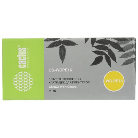 Картридж лазерный Cactus CS-WCPE16 (113R00667) черный (3500 стр.) для Xerox WorkCentre PE16