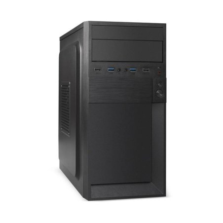 Компьютерный корпус Minitower ExeGate EX291147RUS BAA-105U2-01-AAA450 (mATX, БП AAA450 с вент. 8см, 2*USB+2*USB 3.0, аудио, черный)